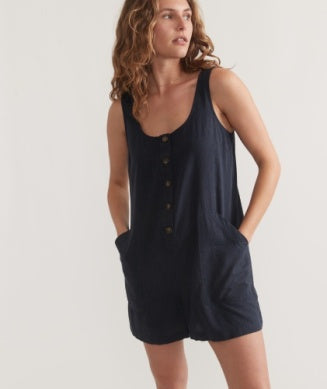 Marine Layer -Sydney Romper- India Ink
