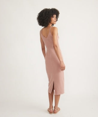 Marine Layer - Lexi Sun-in Spaghetti Strap Dress- Rust